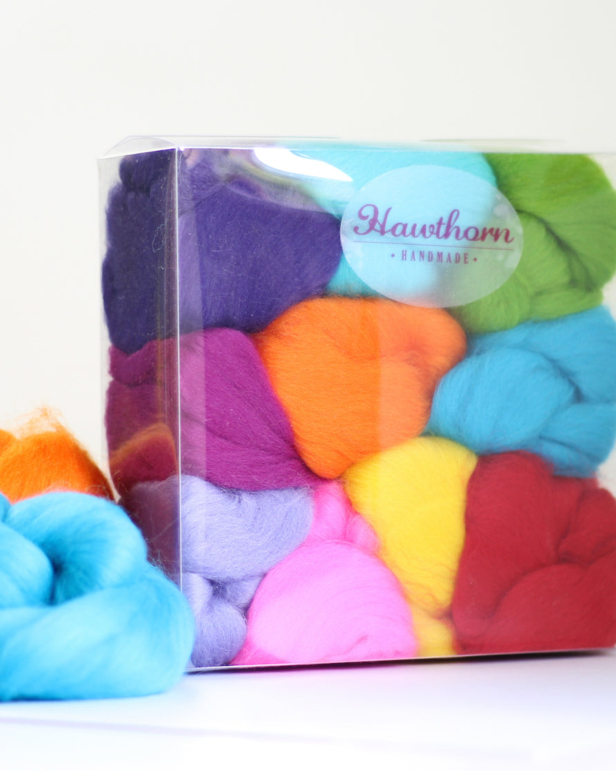 Needle Felting Wool Bundles