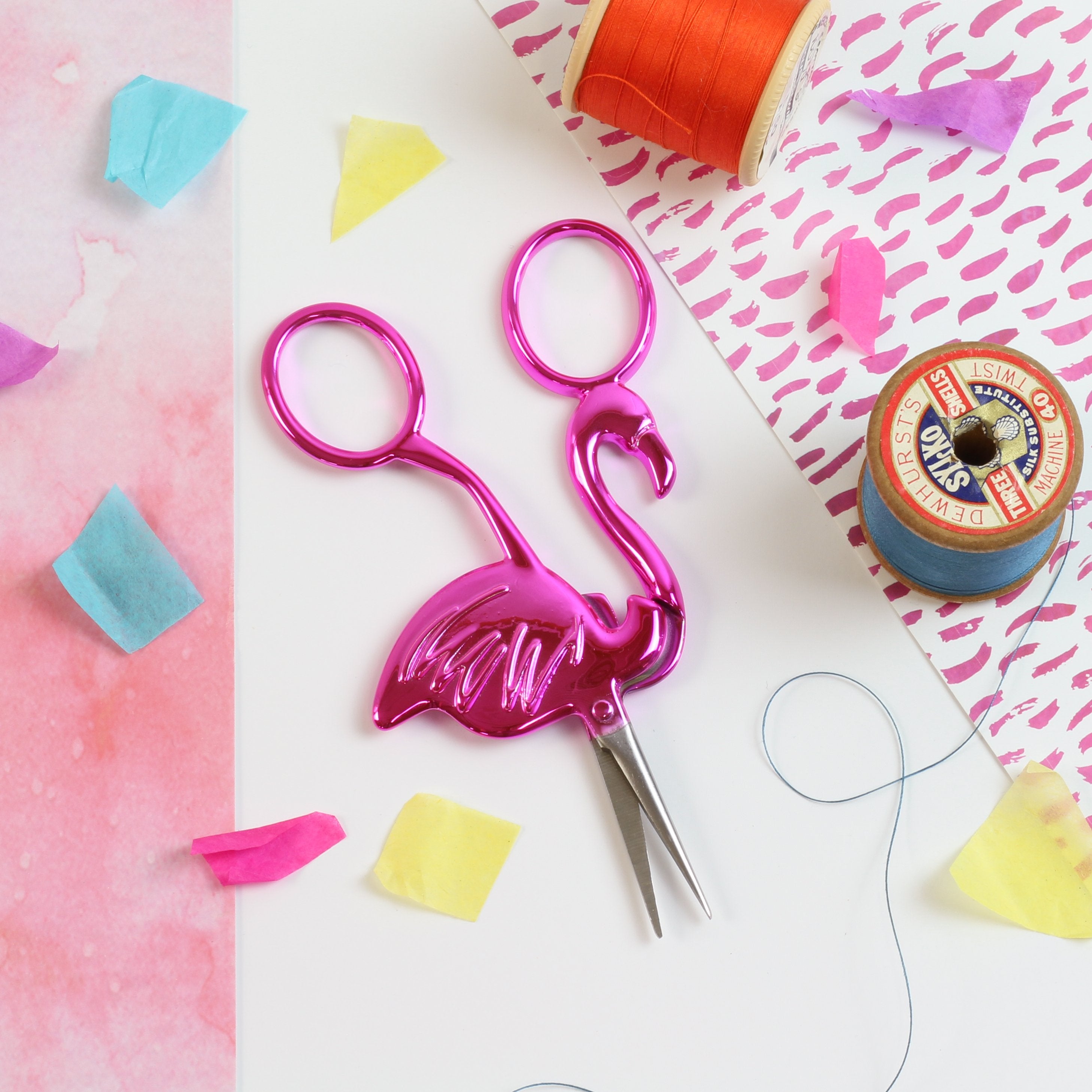 Flamingo Embroidery Scissors