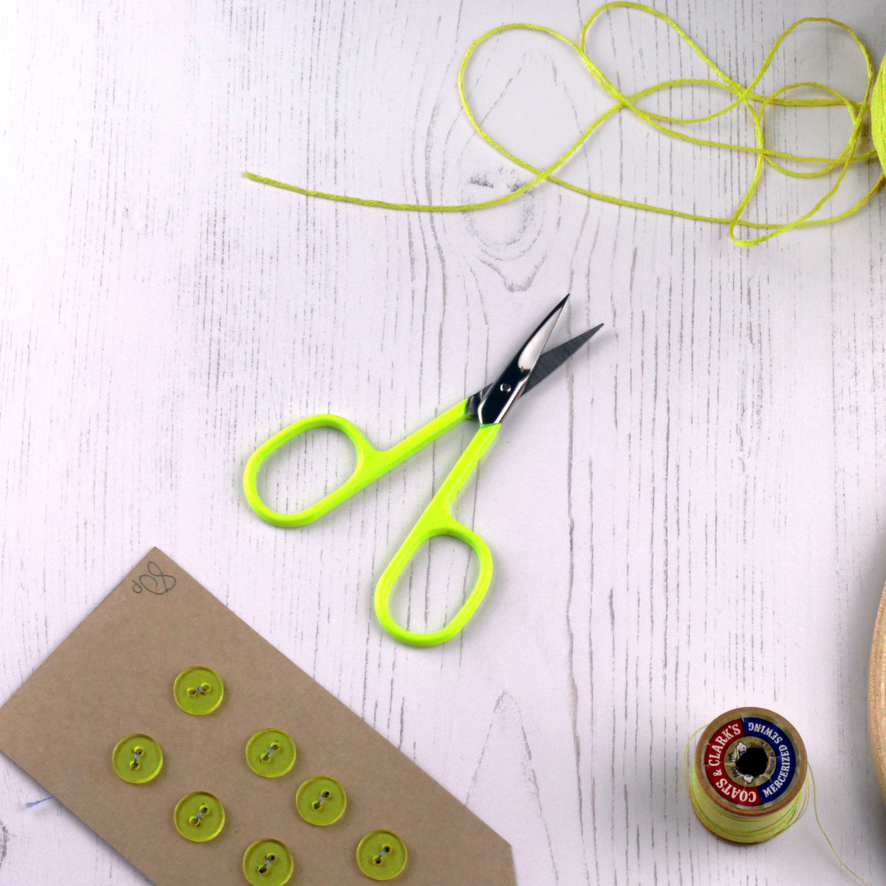 Neon Yellow Embroidery Scissors