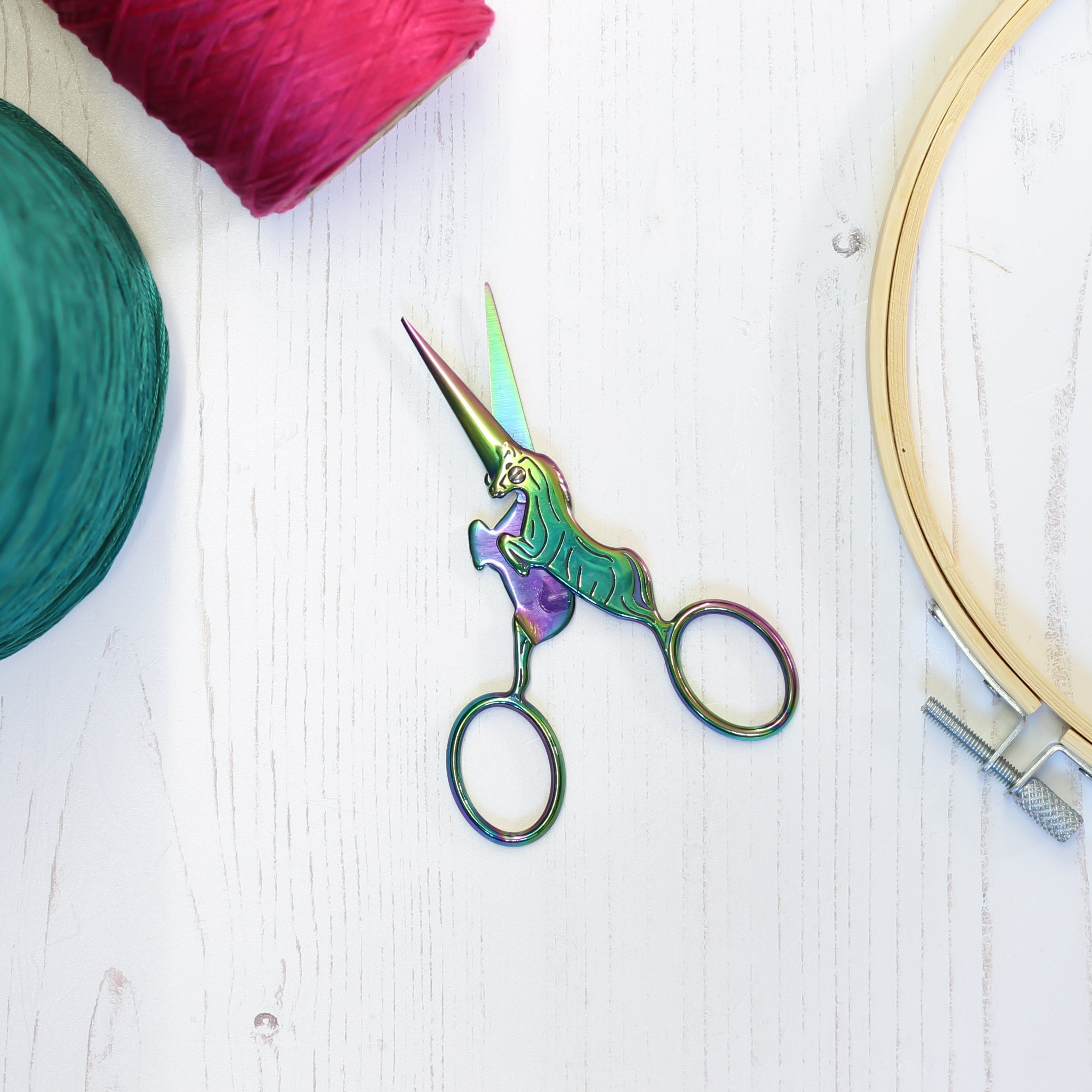 Rainbow Unicorn Embroidery Scissors