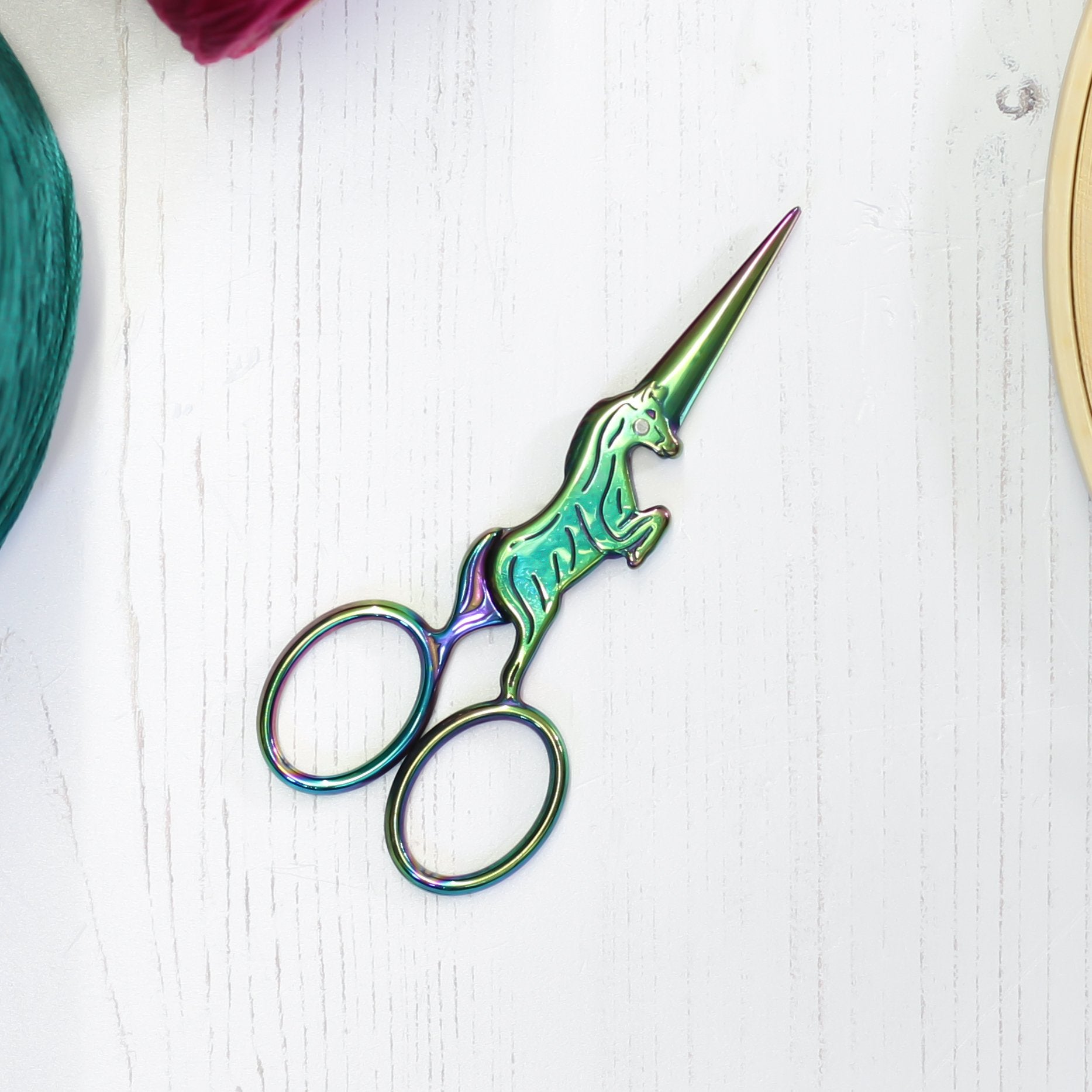 Rainbow Unicorn Embroidery Scissors
