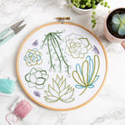 Succulents Embroidery Kit