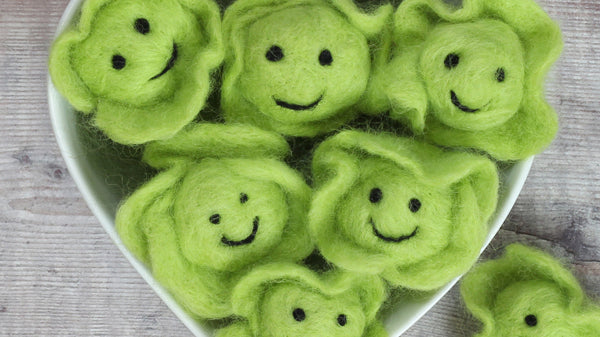 Needle Felted Brussel Sprout Tutorial