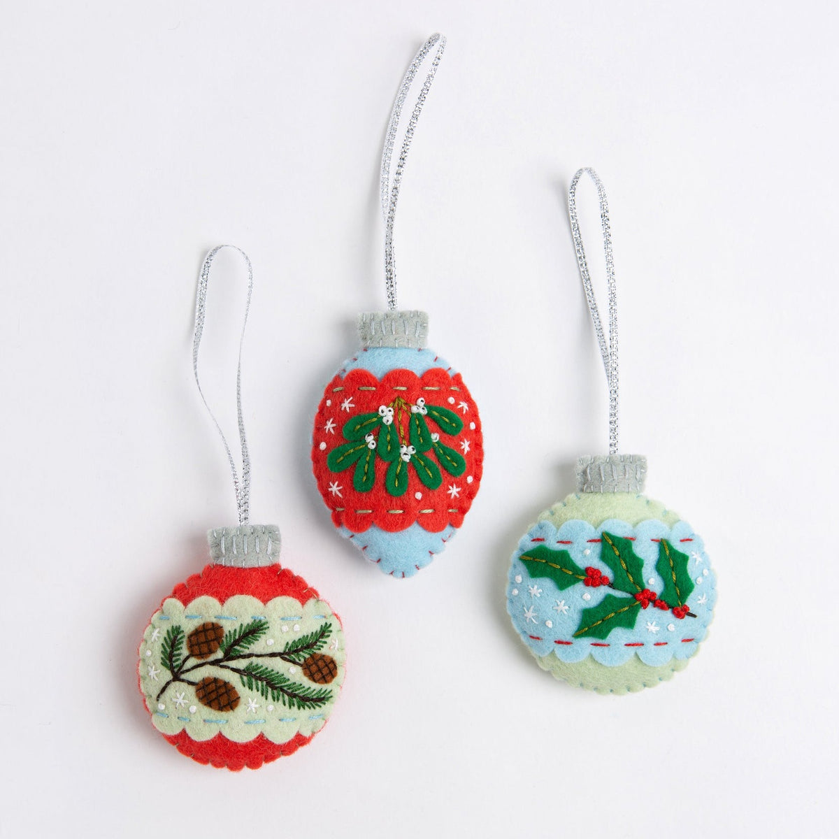 Christmas Baubles Felt Craft Kit Hawthorn Handmade — free download