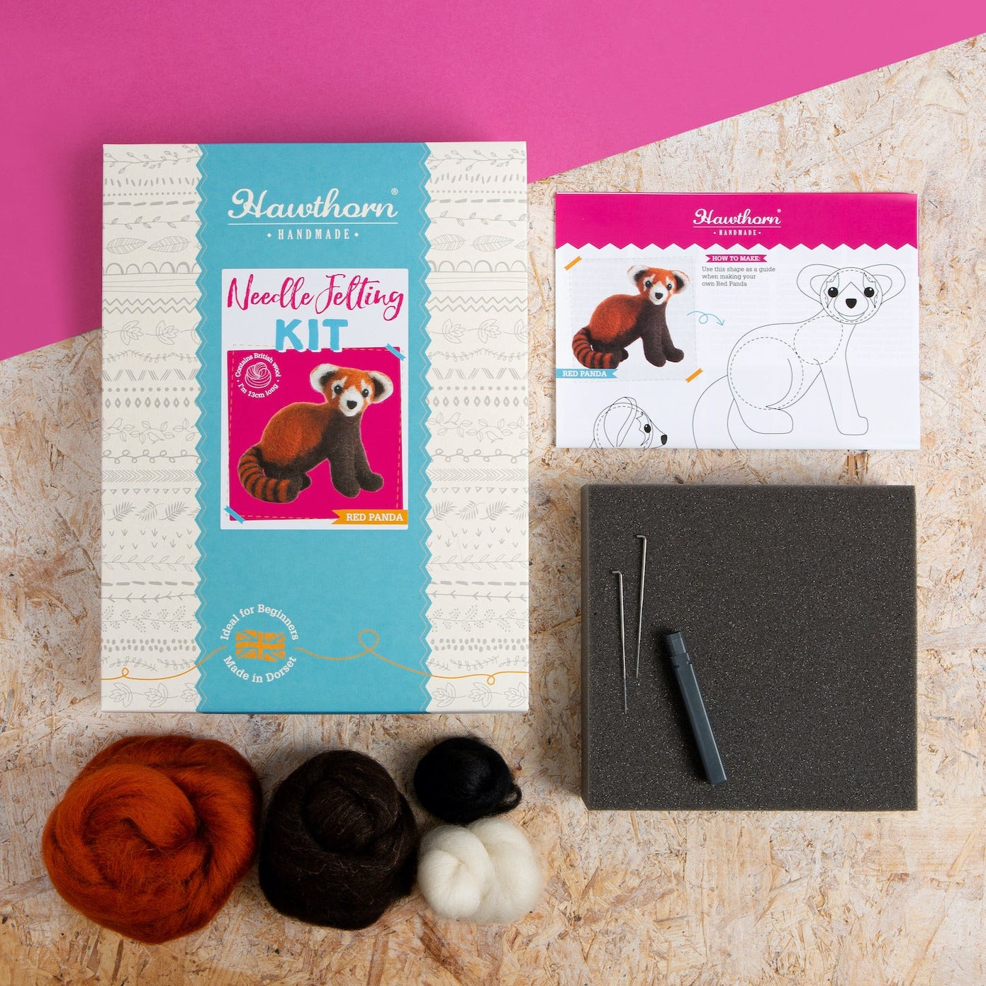 Border Collie Needle Felting Kit Hawthorn Handmade