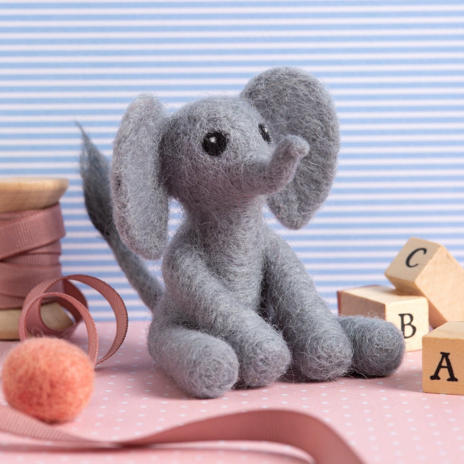 Baby Elephant Needle Felting Kit – Hawthorn Handmade