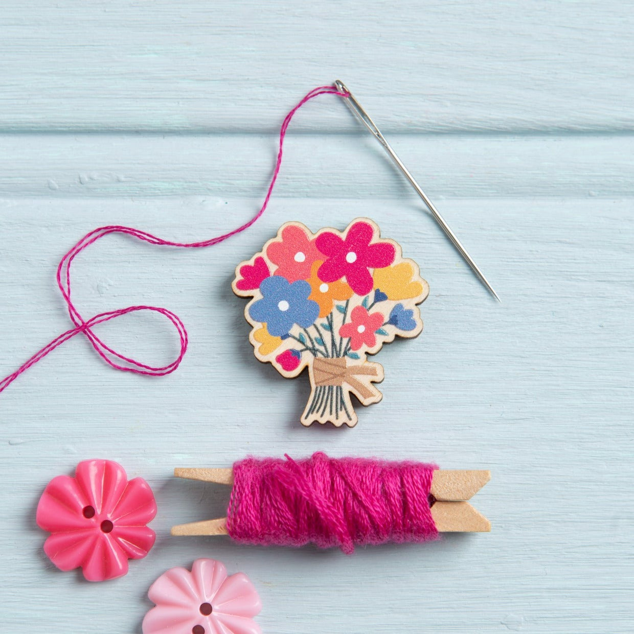 Flower Posy Magnetic Needle Minder – Hawthorn Handmade