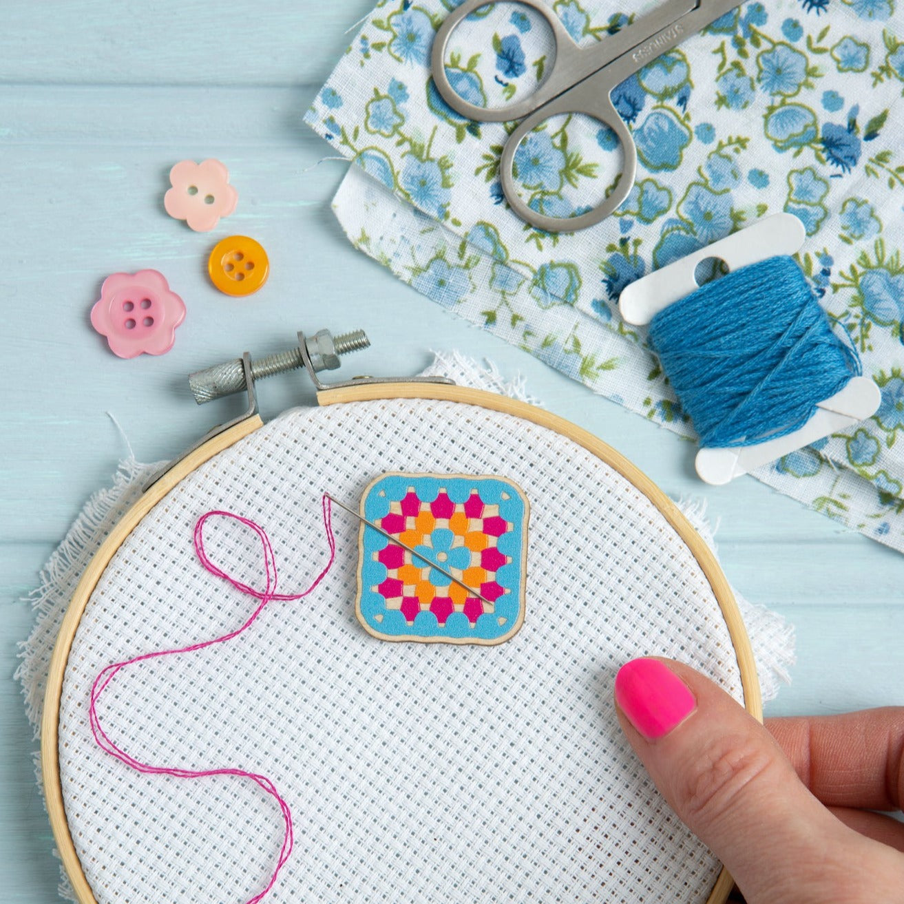Magnetic Needleminders for Cross Stitch - Creatively Crafting