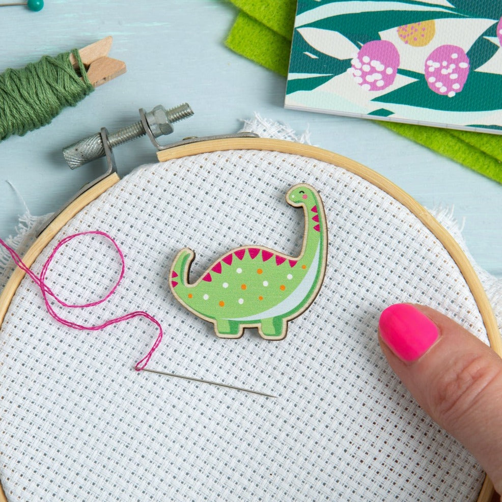 Dinosaur Magnetic Needle Minder – Hawthorn Handmade