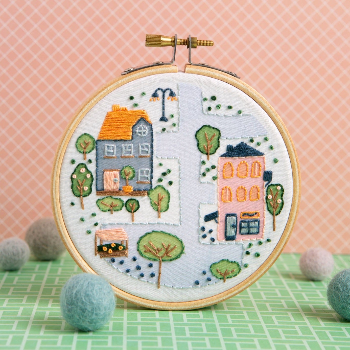 Town Houses Mini Embroidery Kit – Hawthorn Handmade