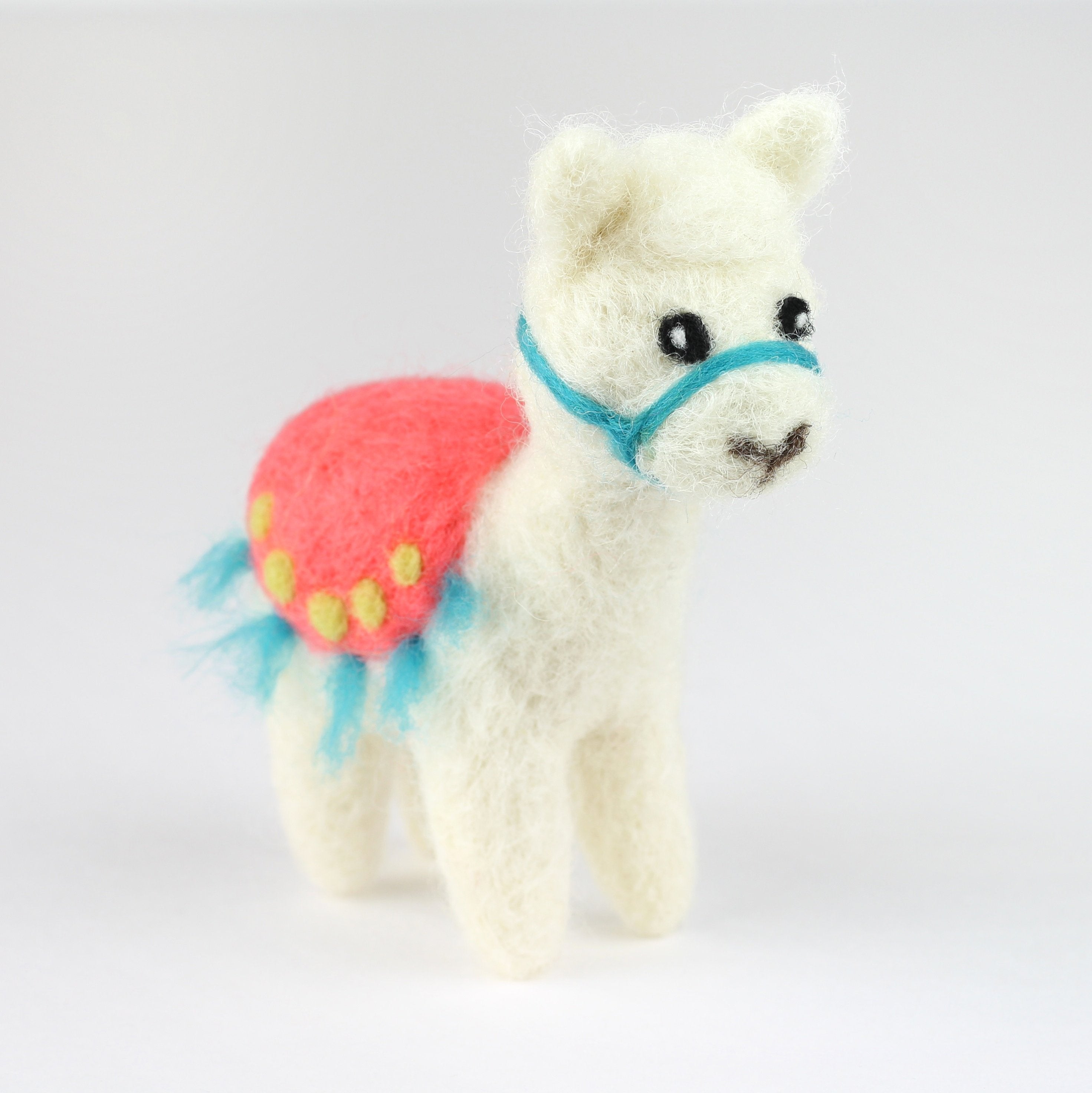 Front View of Completed Alpaca Mini Needle Felting Kit