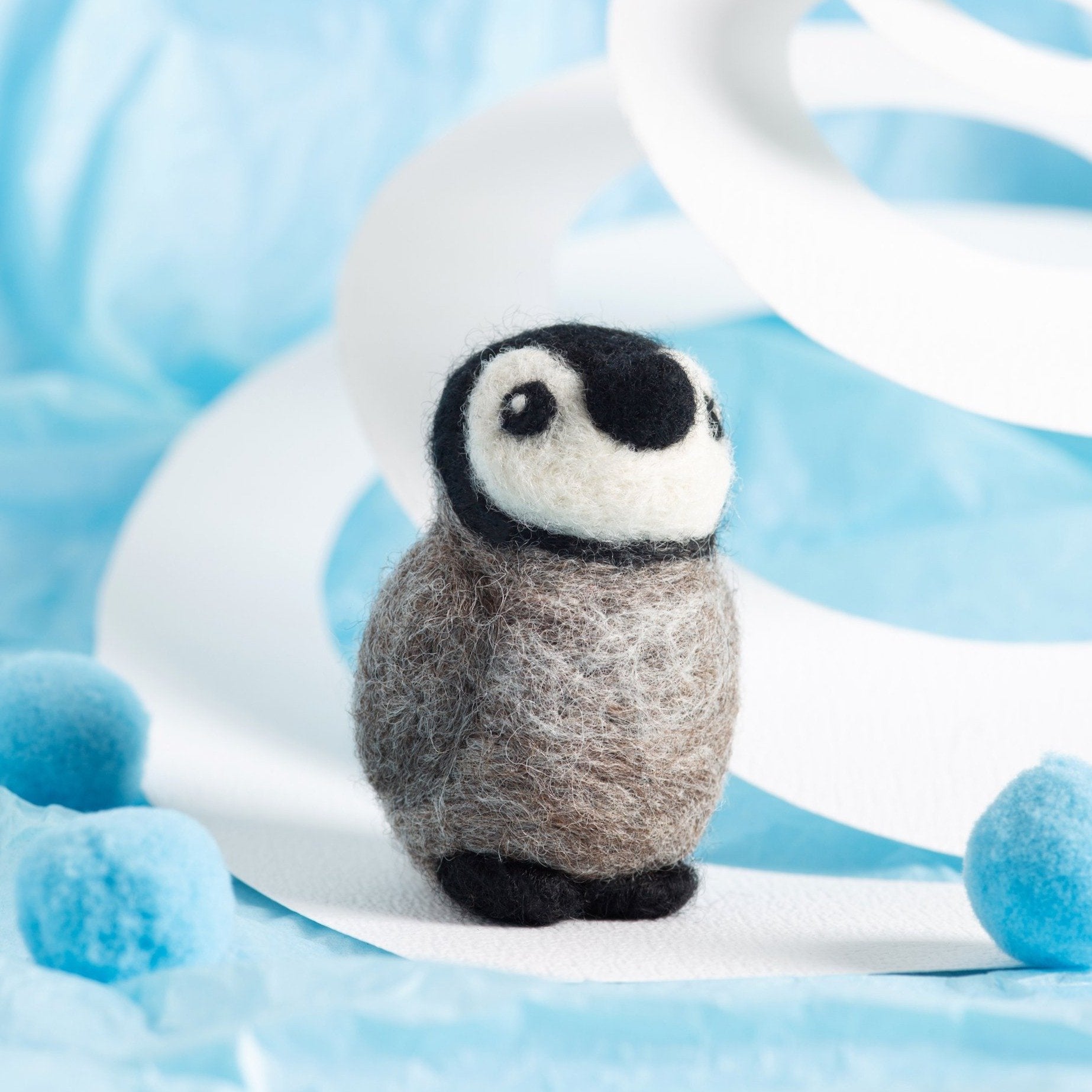 Baby Penguin Mini Needle Felting Kit