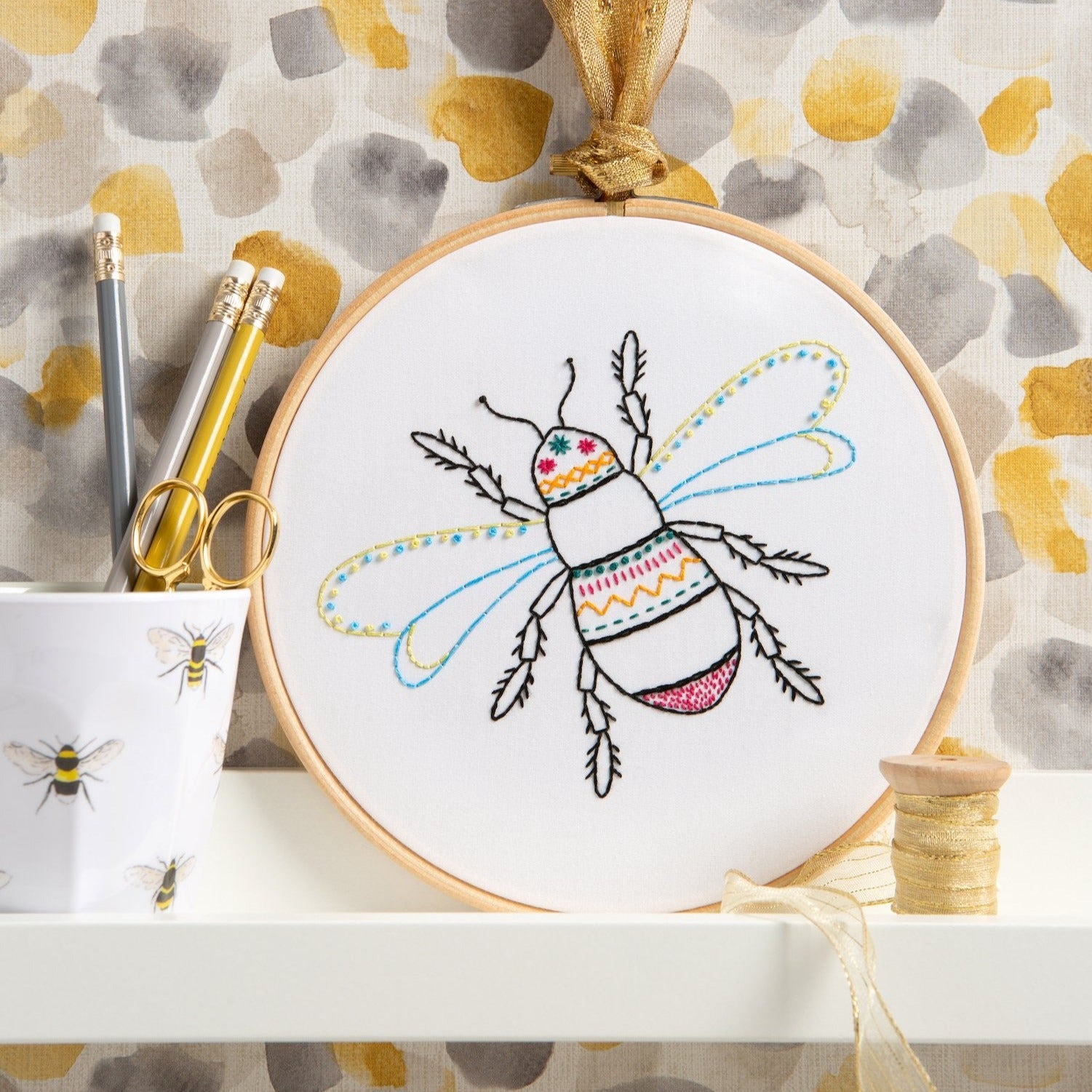 Bee Embroidery Kit