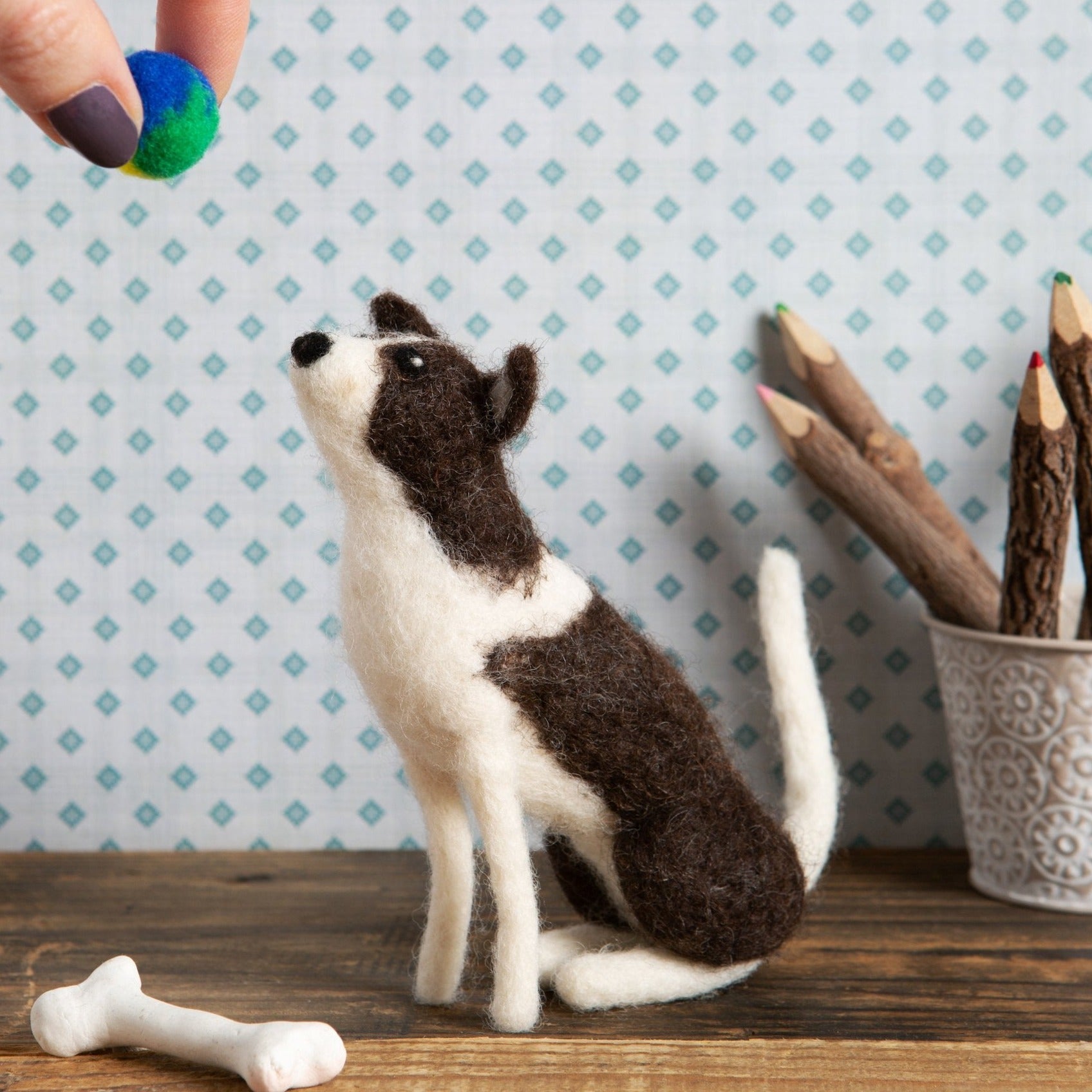 Border Collie Needle Felting Kit