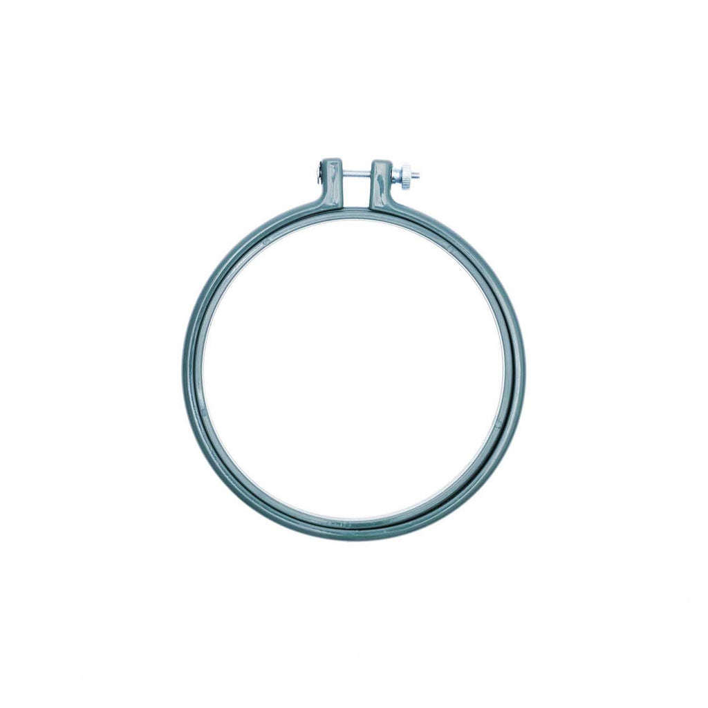 Coloured Plastic Embroidery Hoop 5" - Petrol Blue