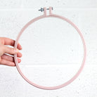 Coloured Plastic Embroidery Hoop 8" - Mauve