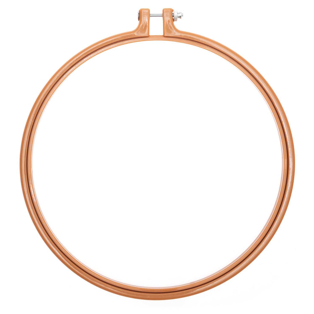 Coloured Plastic Embroidery Hoop 9" - Mustard