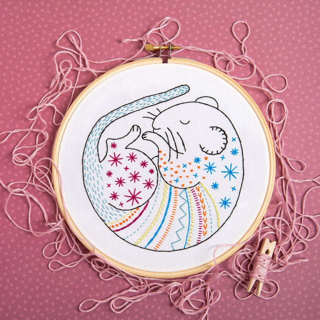 Dormouse Embroidery Kit