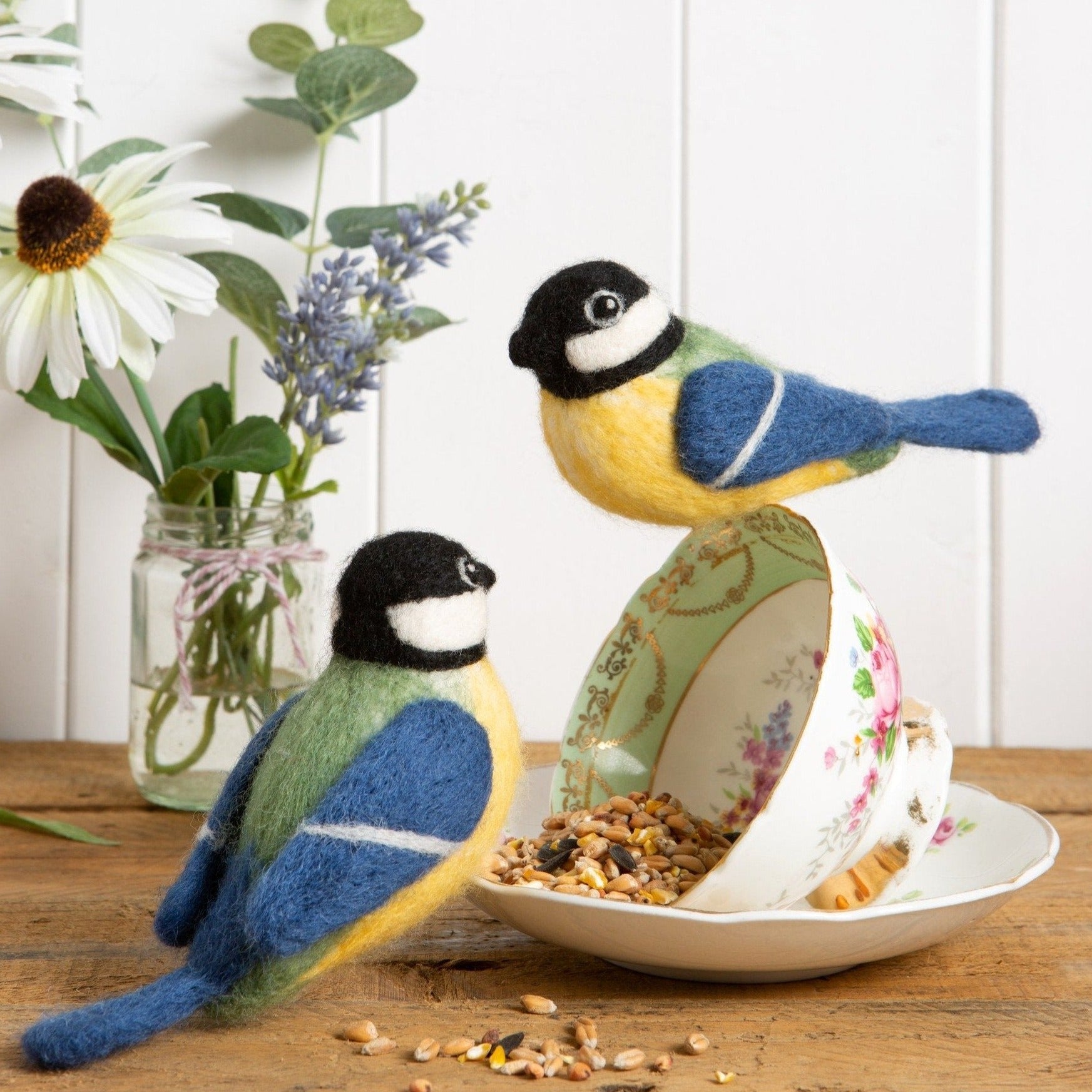 Great Tits Needle Felting Kit