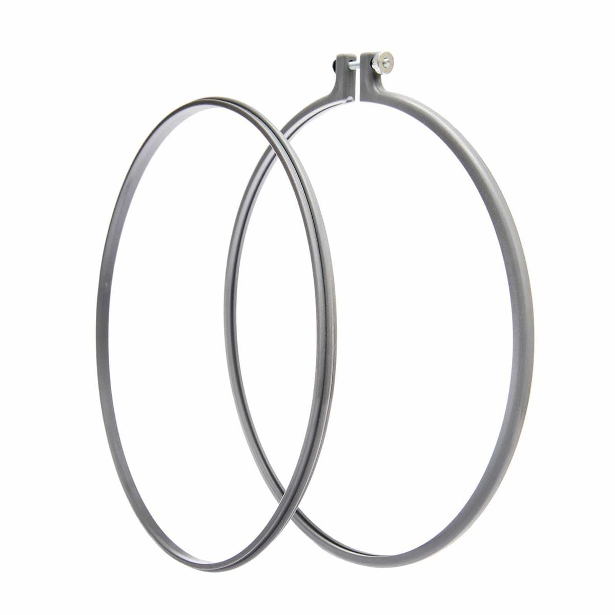 Coloured - Plastic Embroidery Hoop 10" - Grey