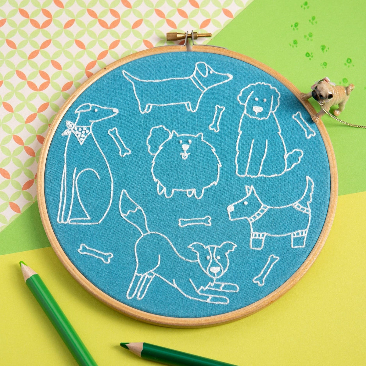 Dandy Dogs Embroidery Kit
