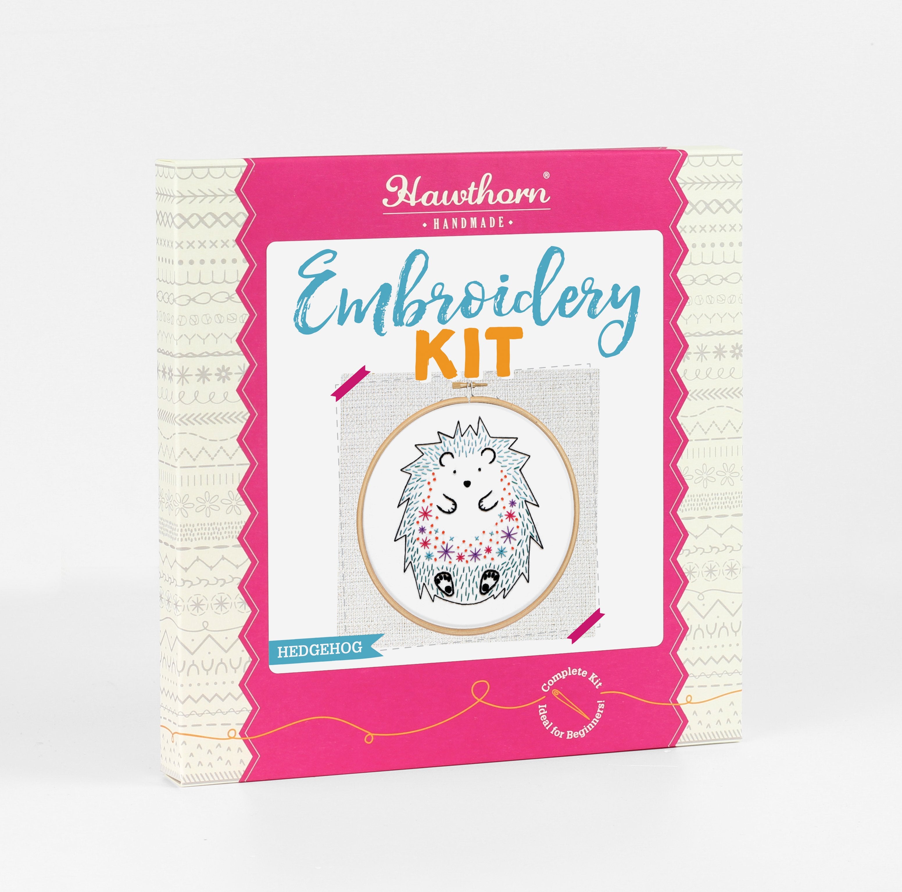 Hedgehog Embroidery Kit – Hawthorn Handmade