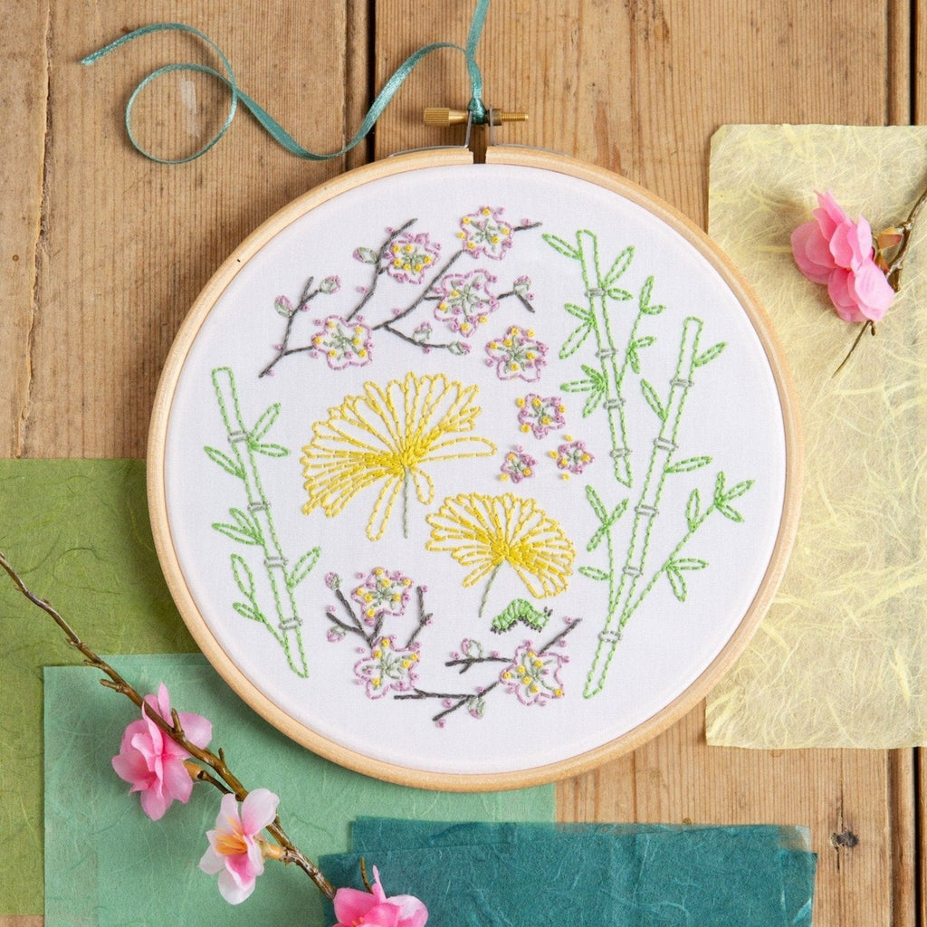 Japanese Garden Embroidery Kit