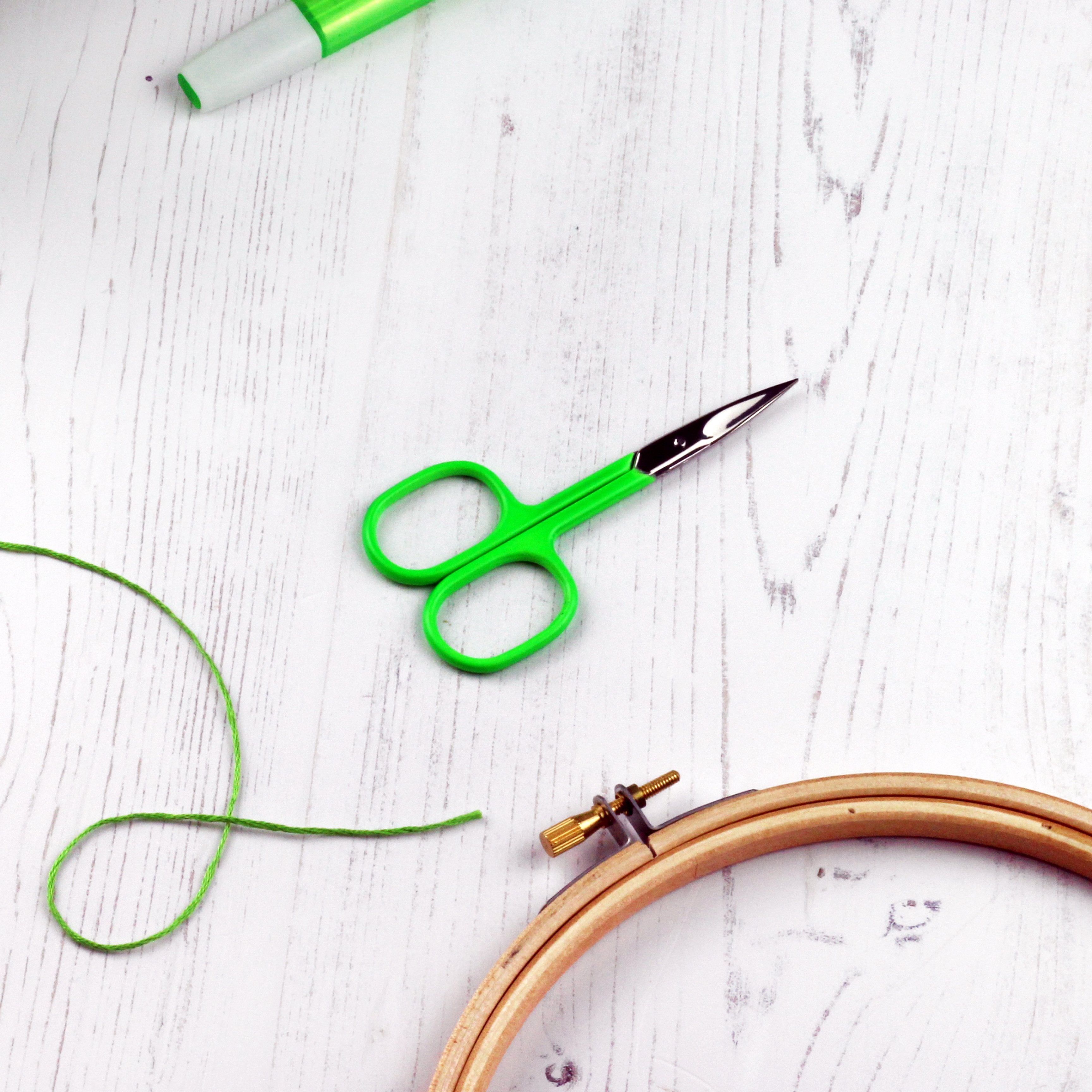 Neon Green Embroidery Scissors