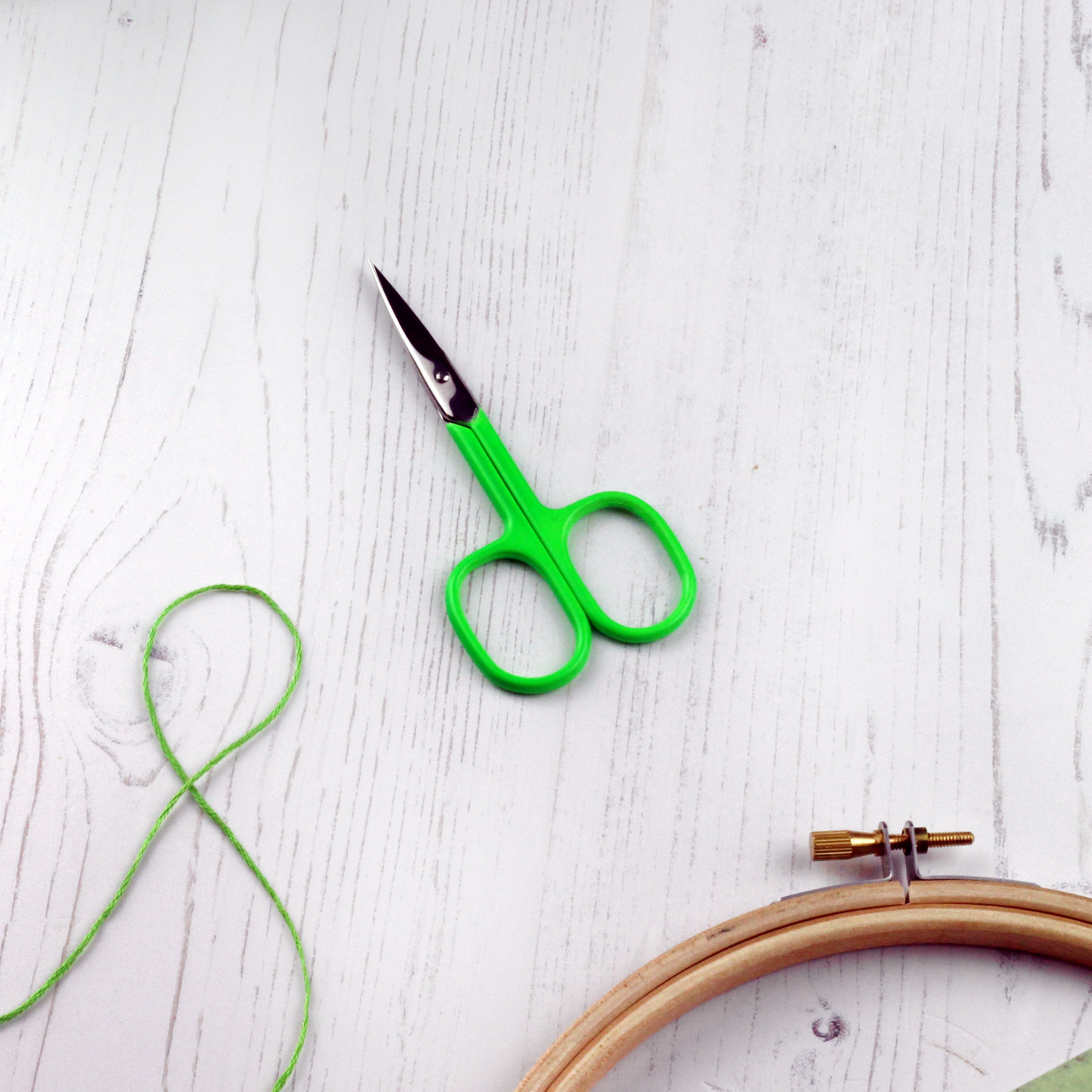 Neon Green Embroidery Scissors