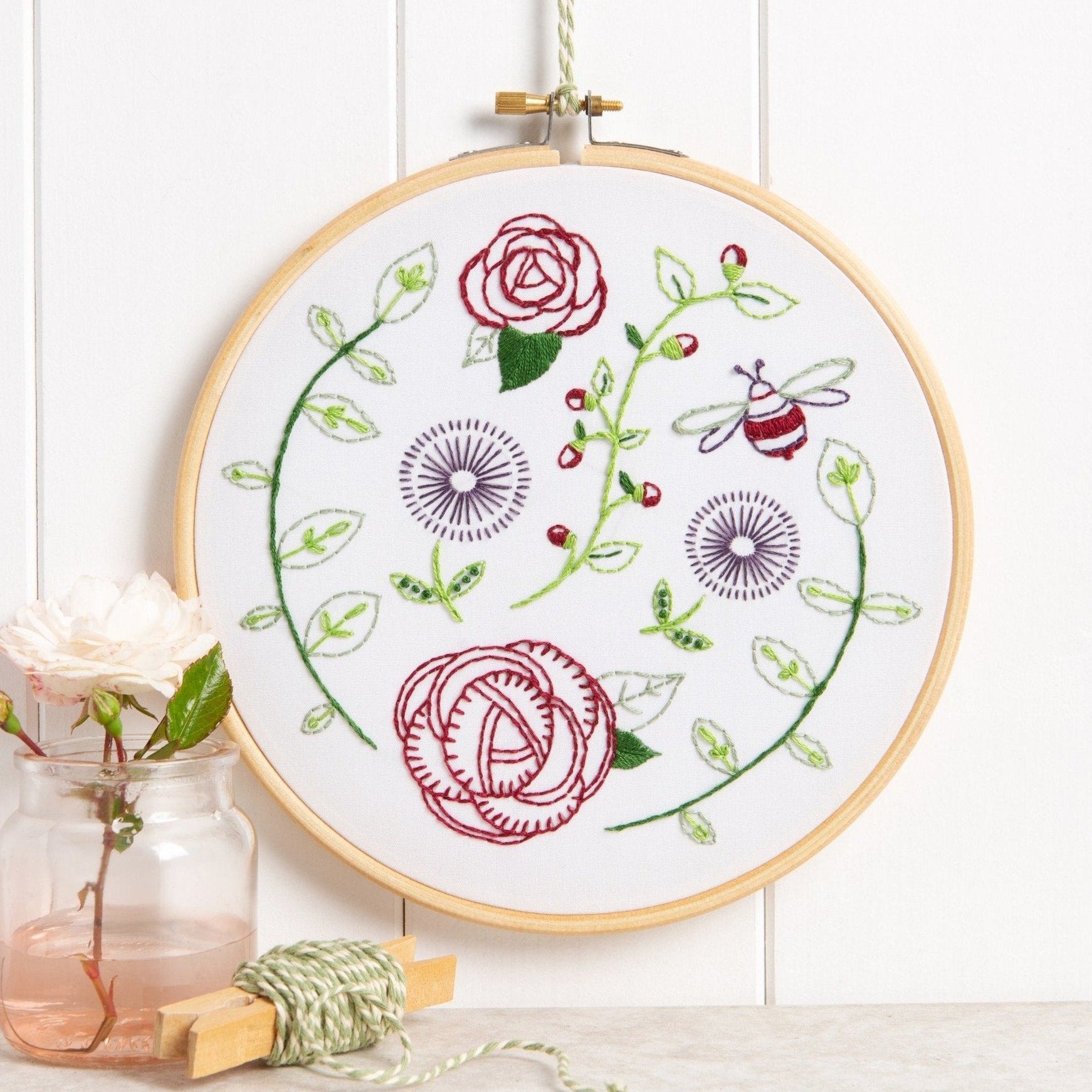 Rose Garden Embroidery Kit