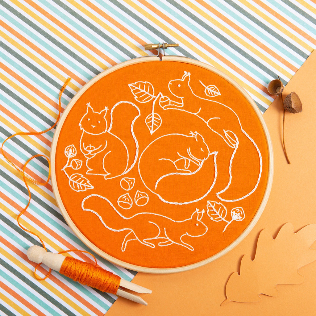 Squirrel Embroidery Kit – Hawthorn Handmade