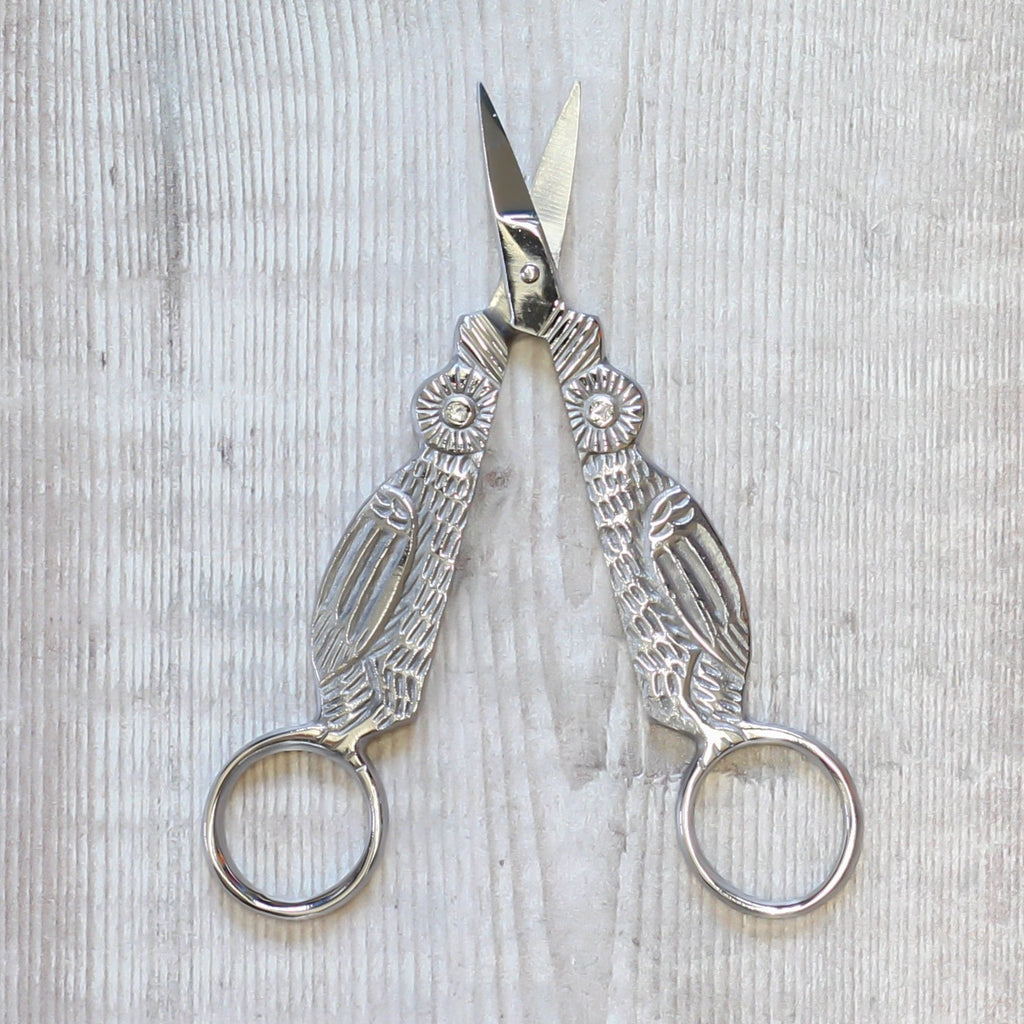 Silver Owl Embroidery Scissors
