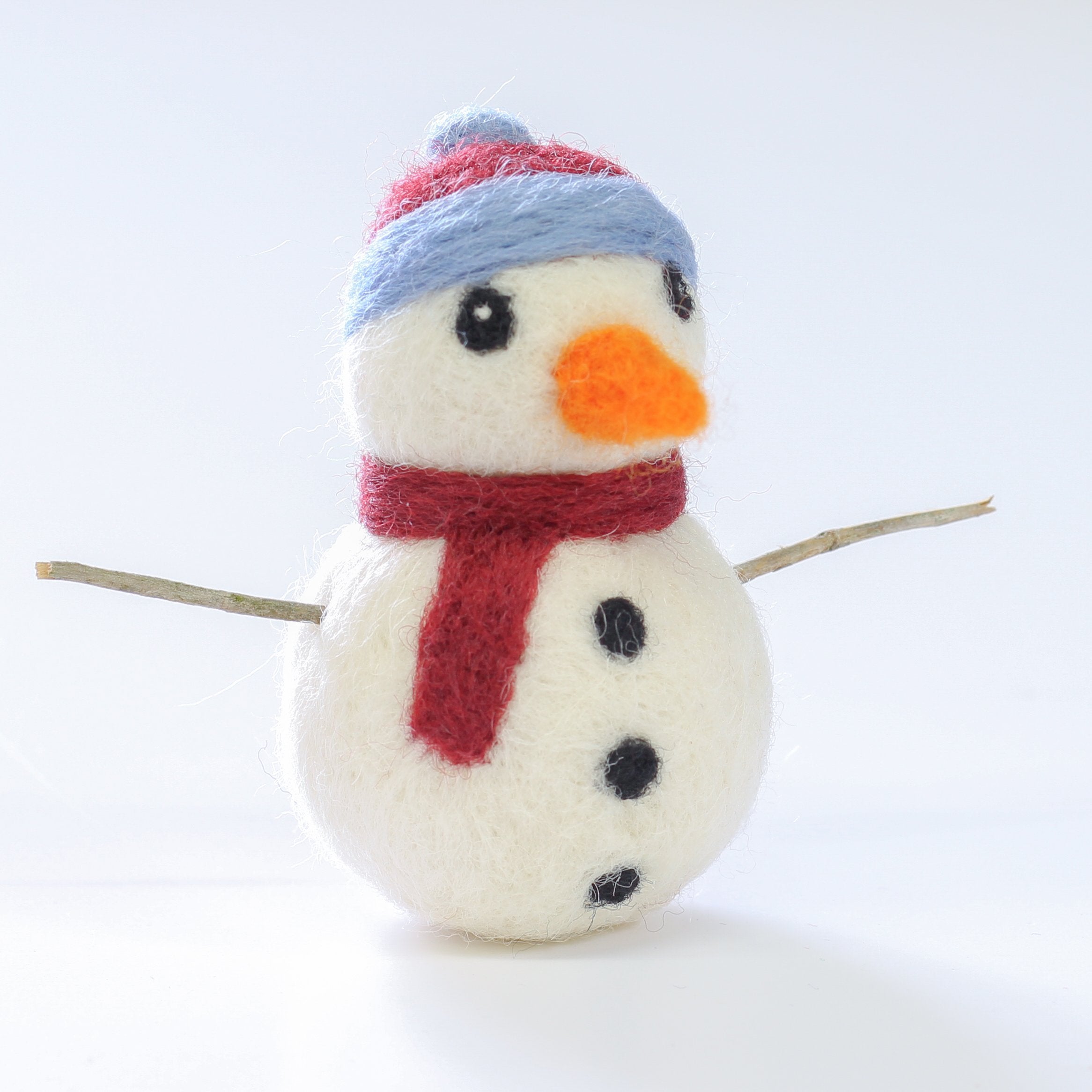 Snowman Mini Needle Felting Kit