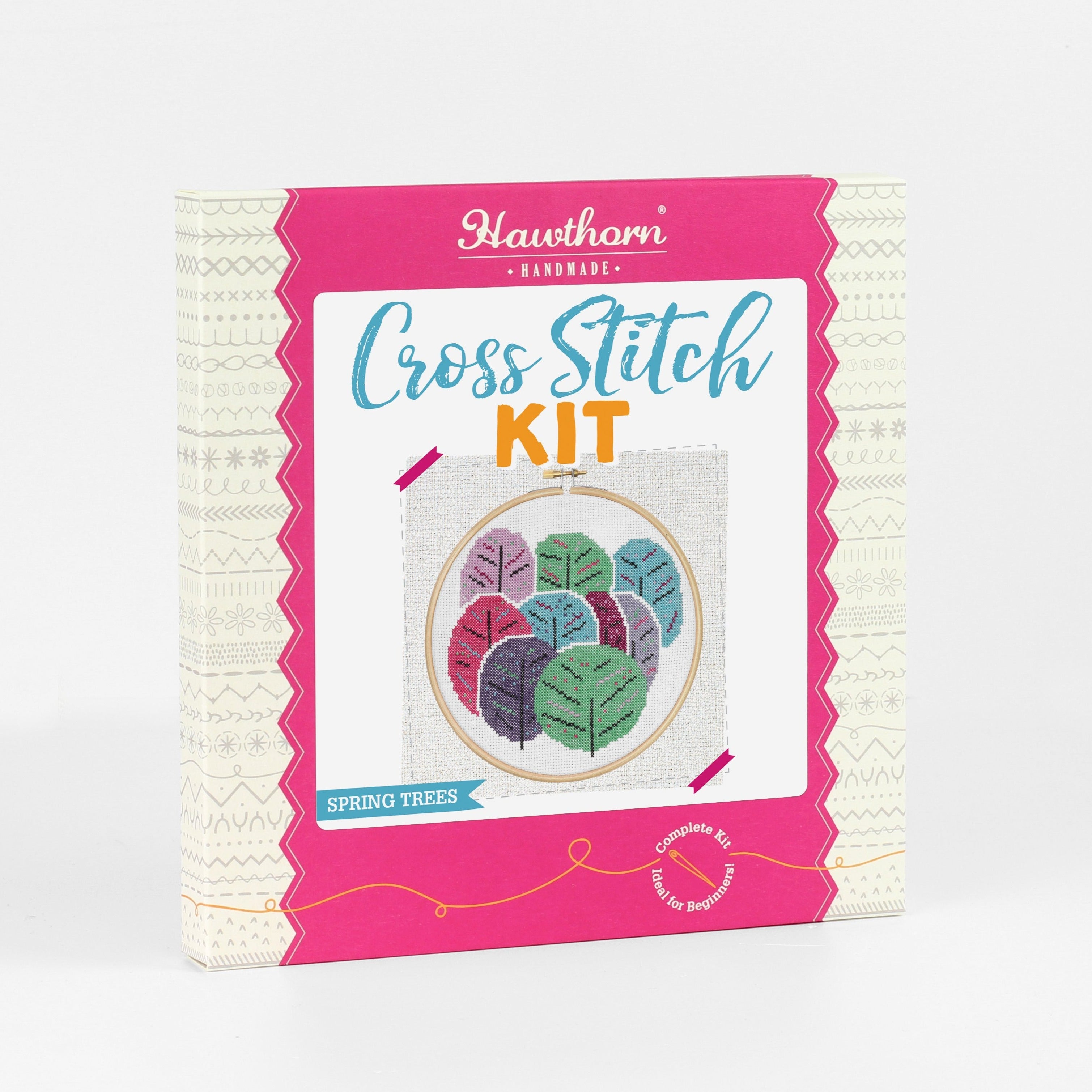 Spring Trees Cross Stitch Kit – Hawthorn Handmade
