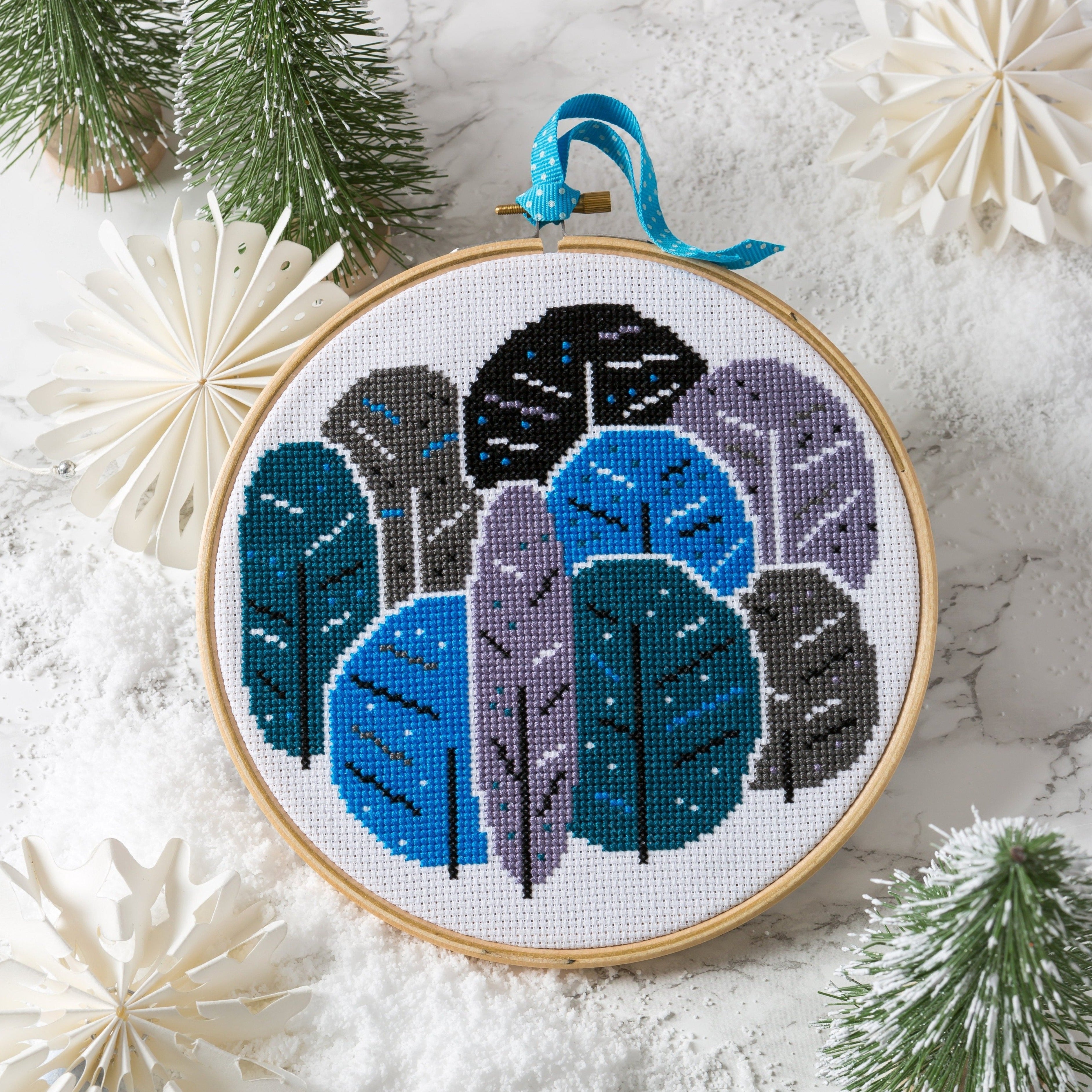 Winter Trees Cross Stitch Kit