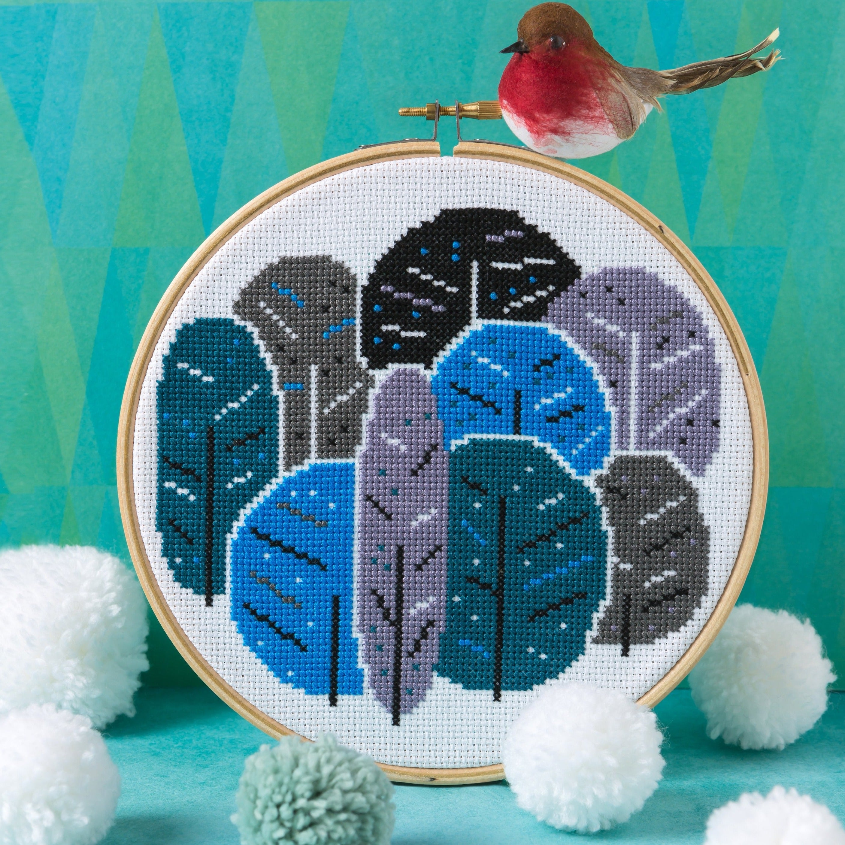 Winter Trees Cross Stitch Kit