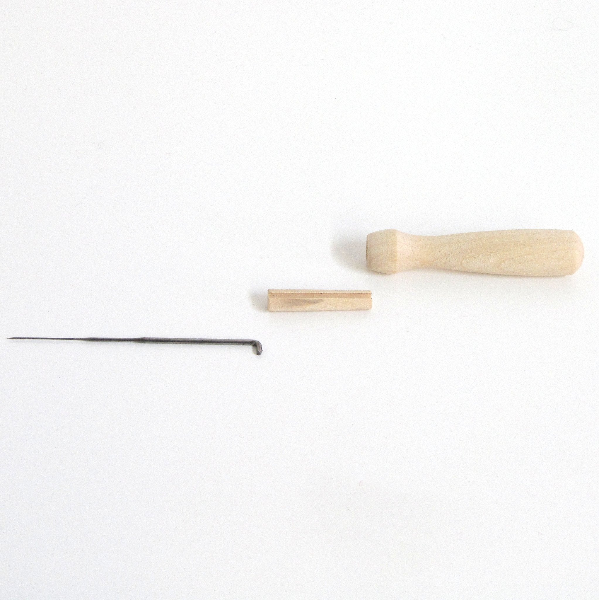 Hawthorn Handmade Wooden Felting Needle Holder